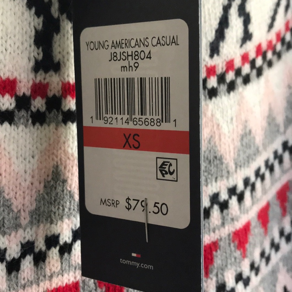 NWT Tommy Hilfiger Fair Isle Sweater - Picture 5 of 6